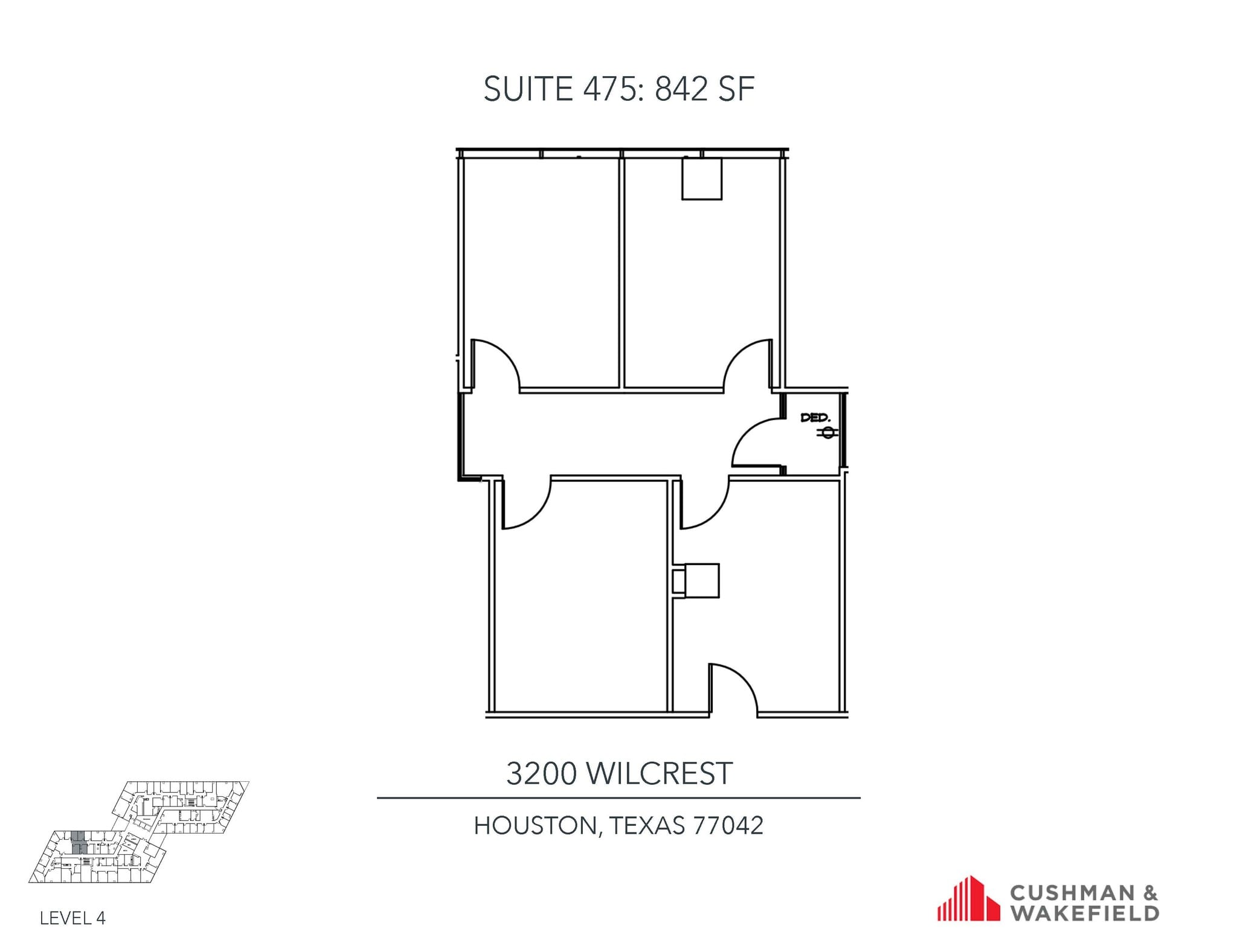 3200 Wilcrest Dr, Houston, TX for lease Floor Plan- Image 1 of 1