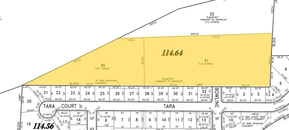 000 Bowline St, Barnegat, NJ for sale - Plat Map - Image 1 of 1