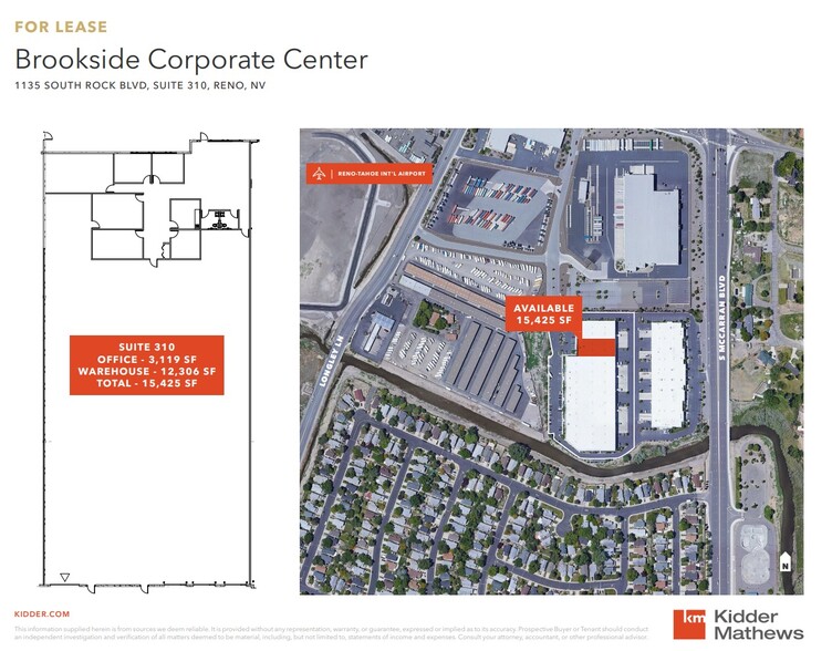 1135 S Rock Blvd, Reno, NV for lease - Aerial - Image 2 of 4