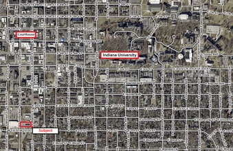 542 S Walnut St, Bloomington, IN - AERIAL map view
