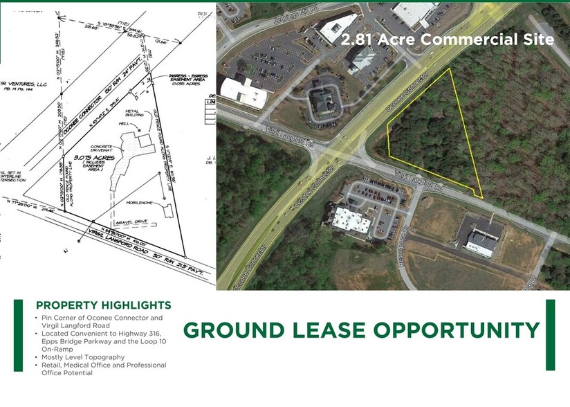 1180 Virgil Langford, Watkinsville, GA for lease - Aerial - Image 2 of 3