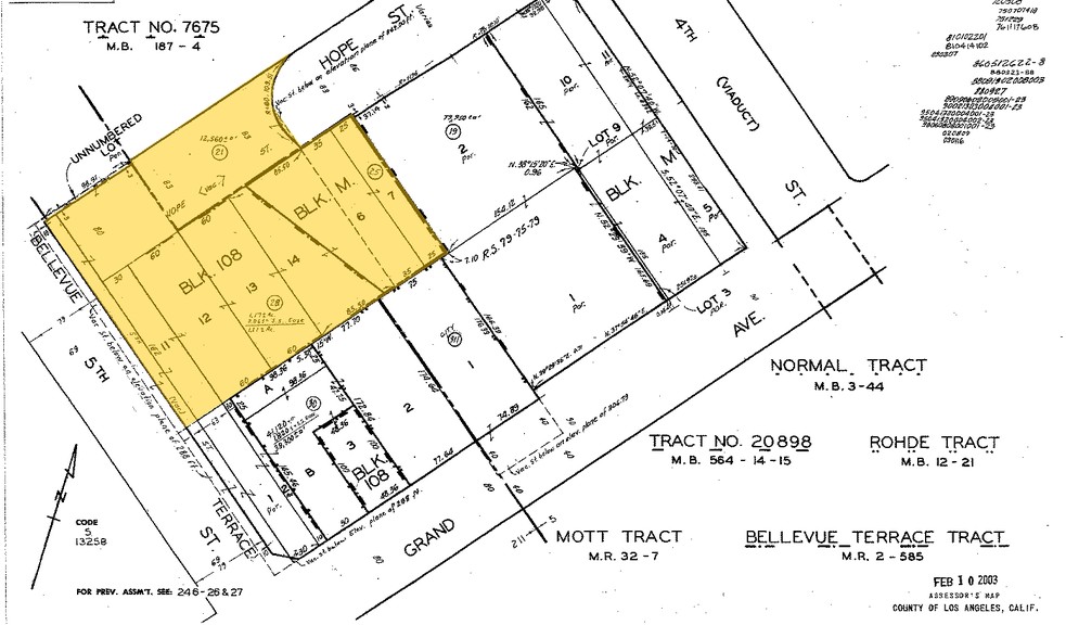 633 W 5th St, Los Angeles, CA for lease - Plat Map - Image 2 of 9