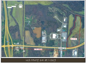 12757 U.S. Highway 64 Hwy, Eads, TN - AERIAL map view - Image1