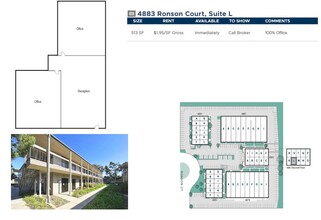 4883 Ronson Ct, San Diego, CA for lease Floor Plan- Image 1 of 1