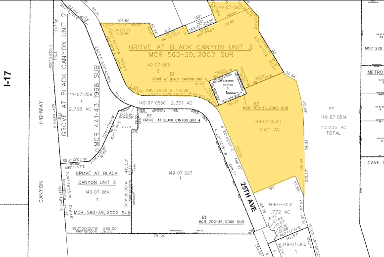 10835 N 25th Ave, Phoenix, AZ for sale - Plat Map - Image 3 of 16