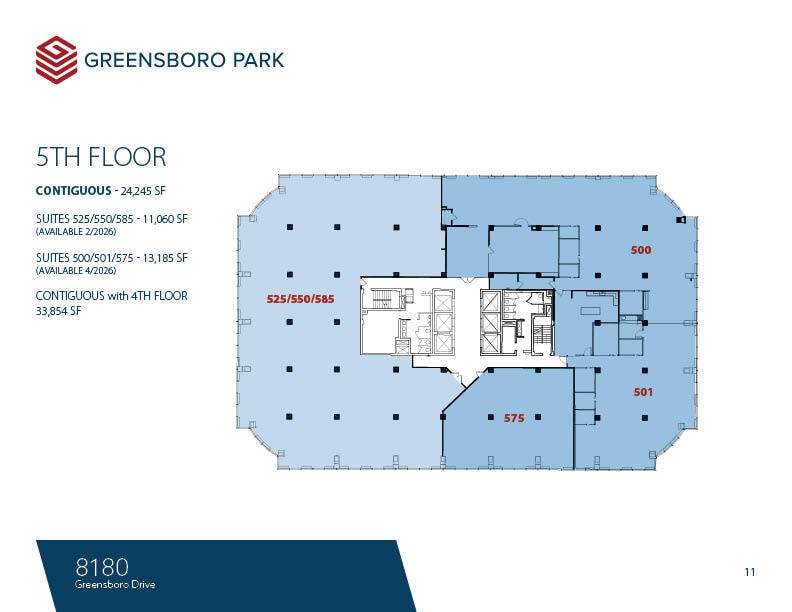 8180-8200 Greensboro Dr, McLean, VA for lease Floor Plan- Image 1 of 1