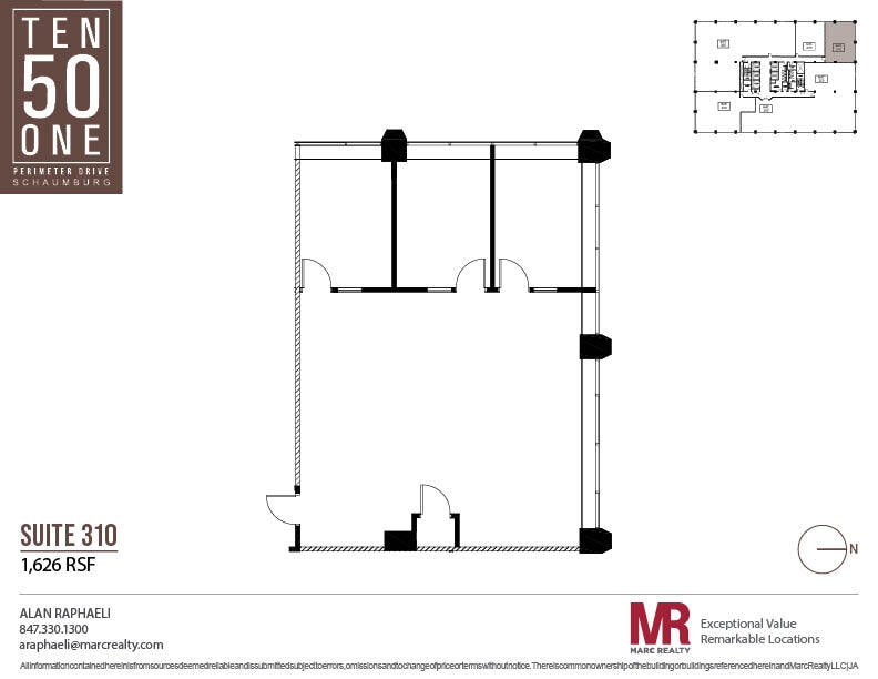 1051 Perimeter Dr, Schaumburg, IL for lease Floor Plan- Image 1 of 5