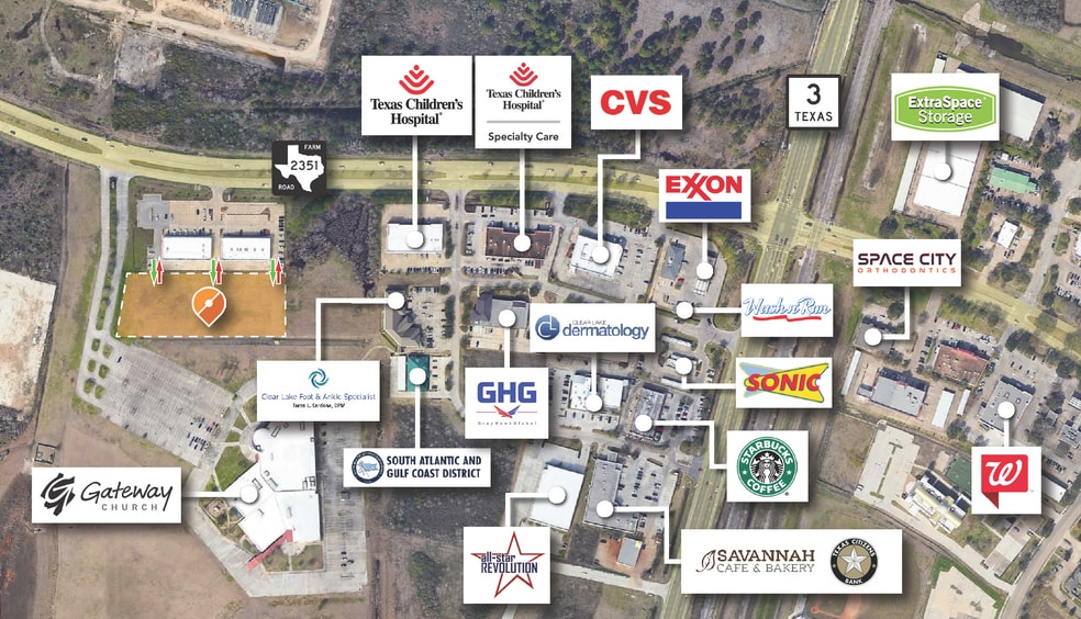 780 Clear Lake City Blvd, Webster, TX for sale - Aerial - Image 1 of 3