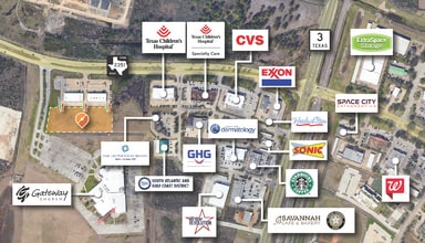 780 Clear Lake City Blvd, Webster, TX - AERIAL map view