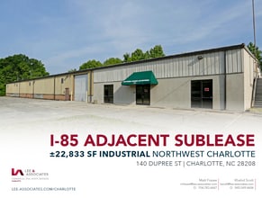 140 Dupree St, Charlotte, NC for lease Building Photo- Image 1 of 4