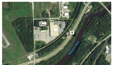 2253 Air Park Rd, Rhinelander, WI - AERIAL map view