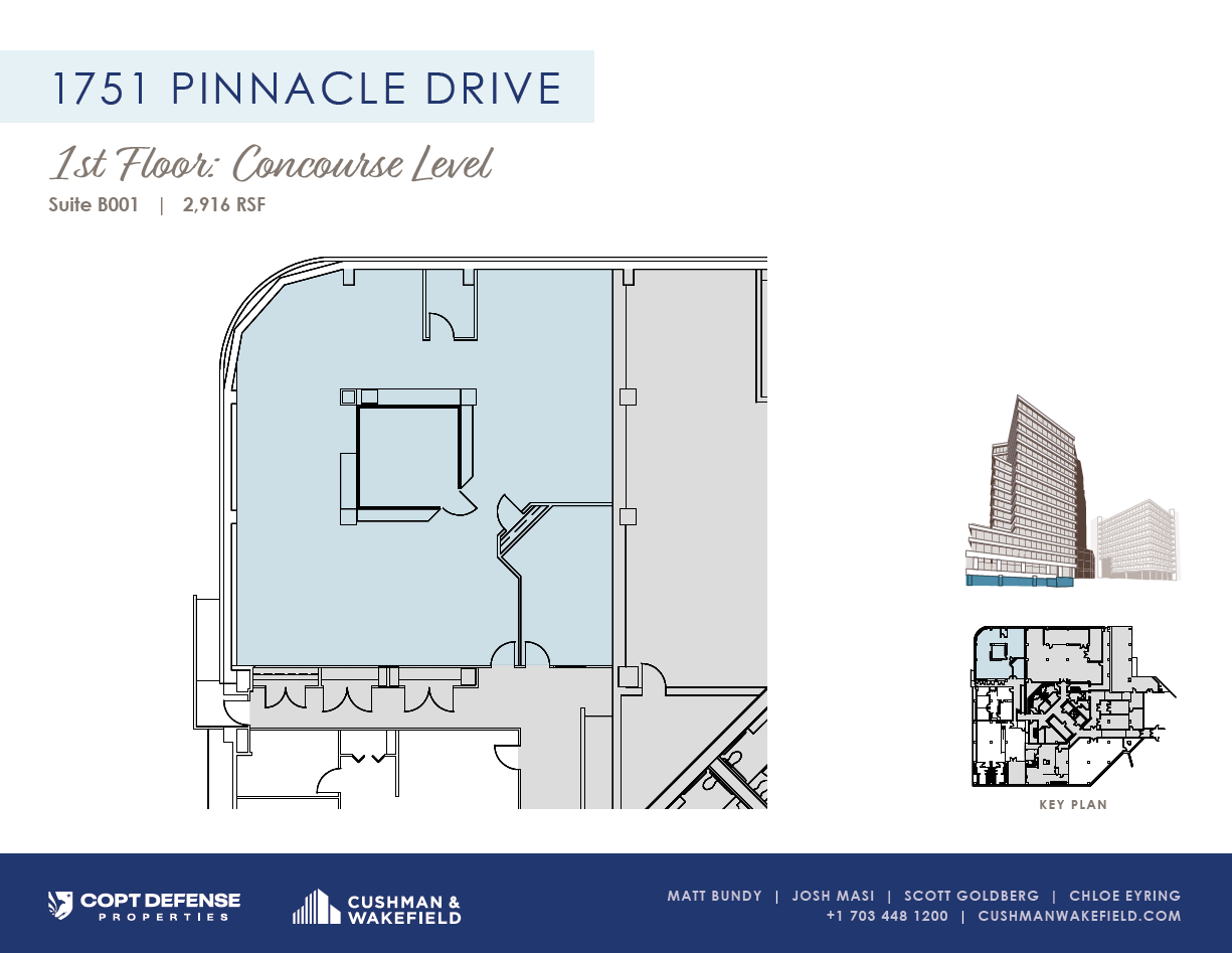 1751 Pinnacle Dr, McLean, VA for lease Floor Plan- Image 1 of 1