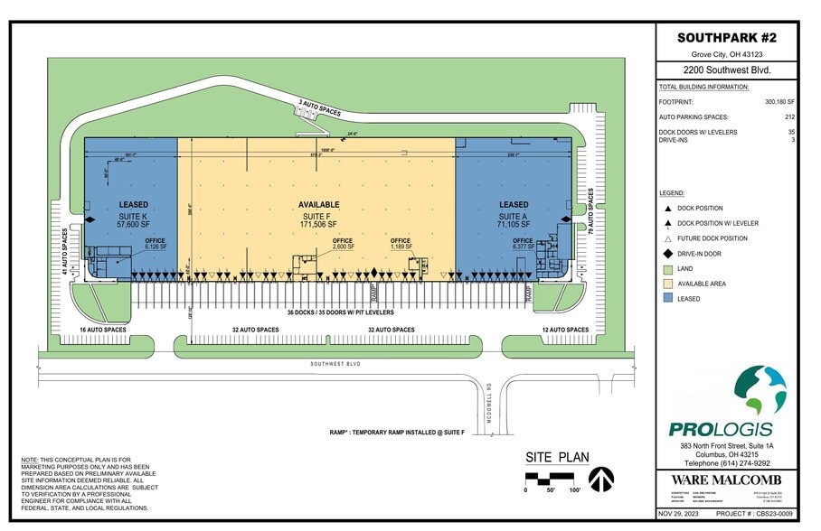 2200 Southwest Blvd, Grove City, OH for lease - Site Plan - Image 2 of 2