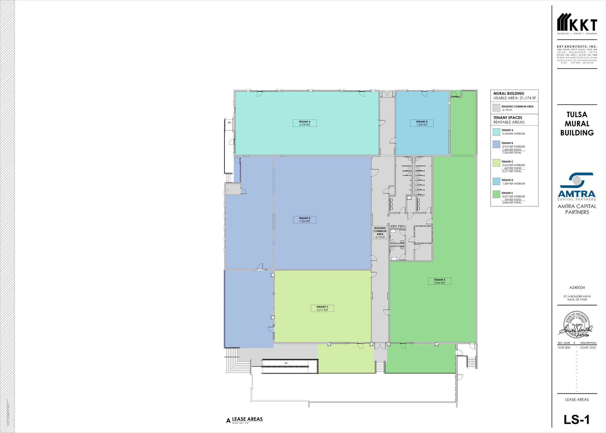 223 N Boulder Ave, Tulsa, OK for lease Floor Plan- Image 1 of 1