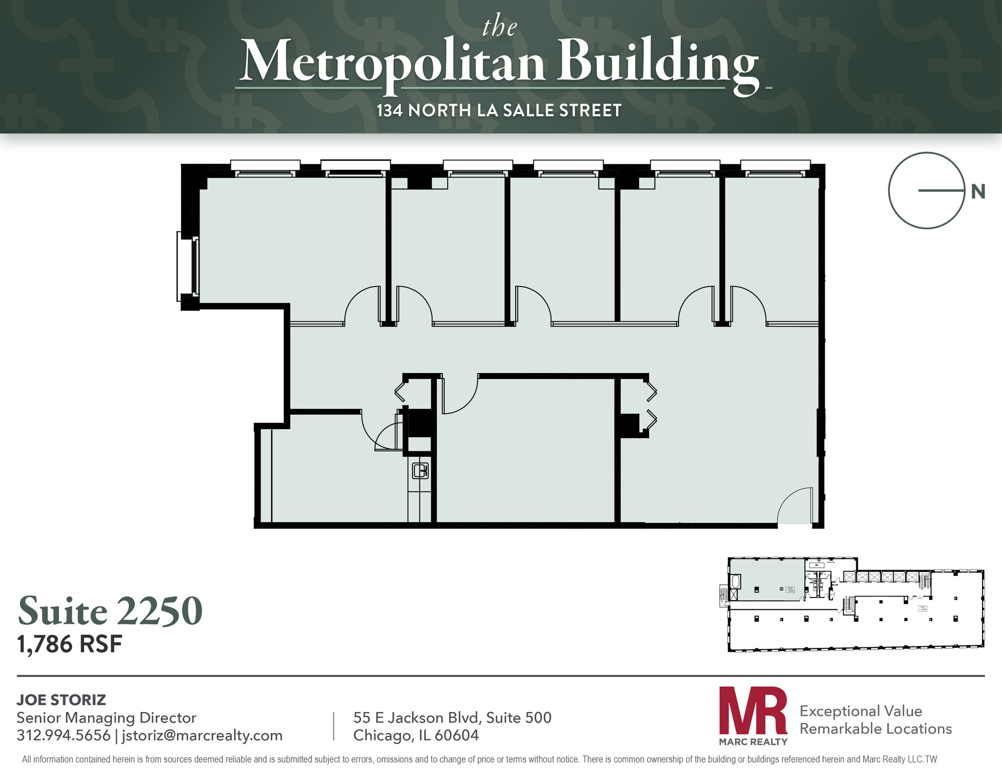 134 N LaSalle St, Chicago, IL for lease Floor Plan- Image 1 of 7