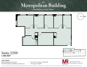 134 N LaSalle St, Chicago, IL for lease Floor Plan- Image 1 of 7