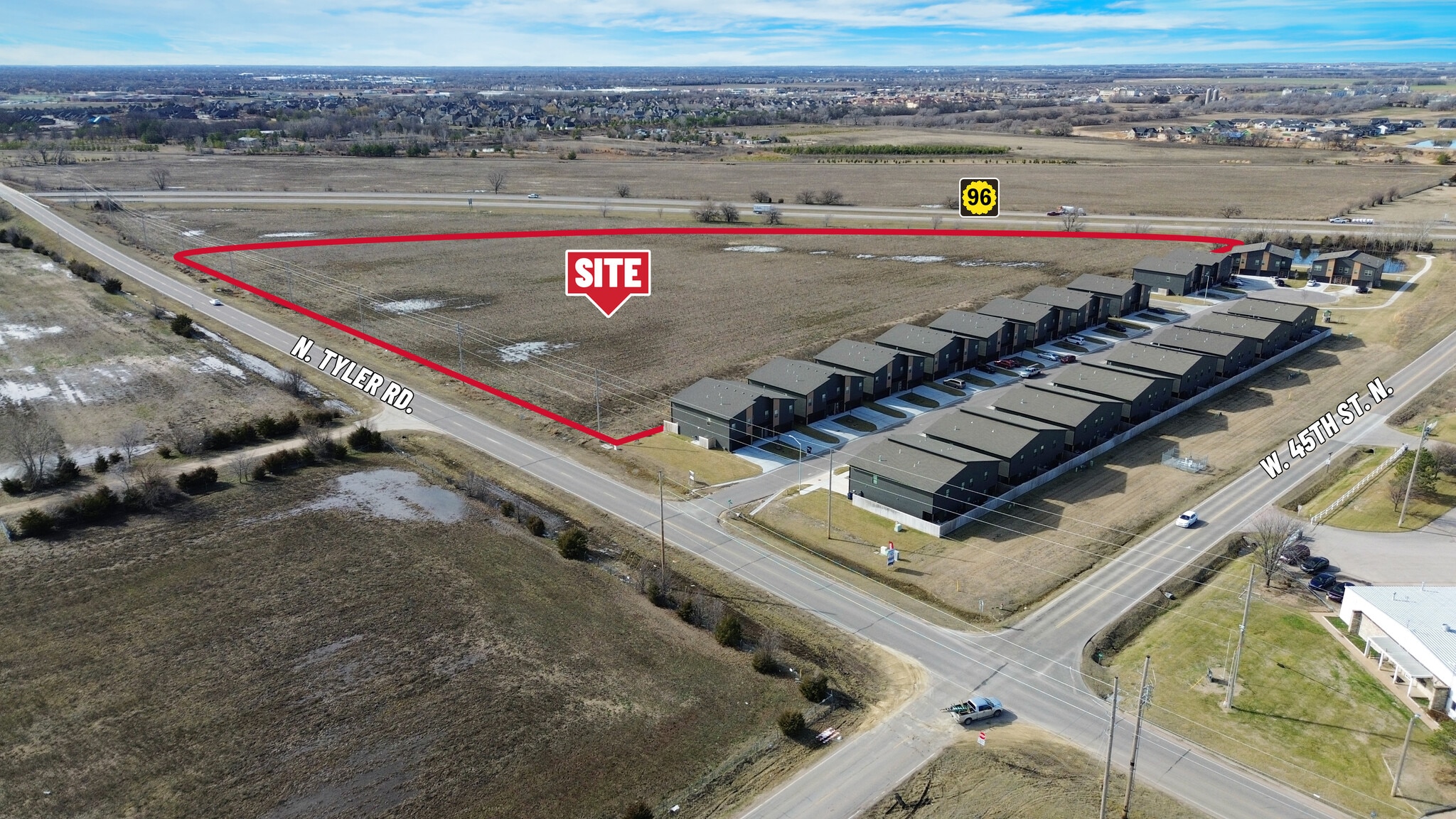 45th St. & Tyler Rd. S. of SWc, Maize, KS for sale Aerial- Image 1 of 3
