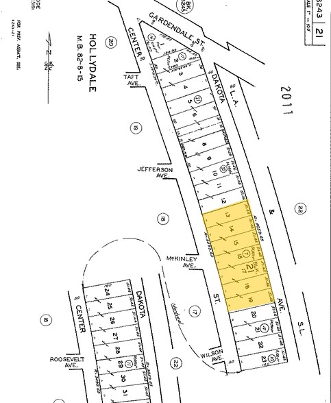 11810 Center St, South Gate, CA for lease - Plat Map - Image 2 of 2