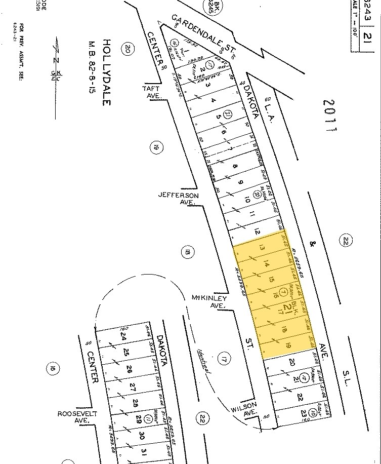 11810 Center St, South Gate, CA for sale Plat Map- Image 1 of 1