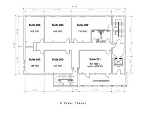 1901 E Cesar Chavez St, Austin, TX for lease Floor Plan- Image 1 of 1