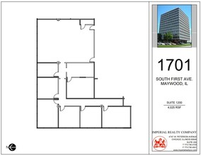 1701 S 1st Ave, Maywood, IL for lease Floor Plan- Image 1 of 1