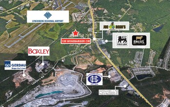 139 Winebarger Cir, Lynchburg, VA - Aerial  map view
