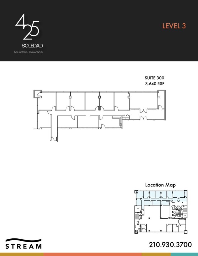 425 Soledad St, San Antonio, TX 78205 - Unit 3 -  - Floor Plan - Image 1 of 2