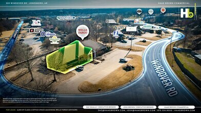 909 Windover Rd, Jonesboro, AR - AERIAL  map view - Image1