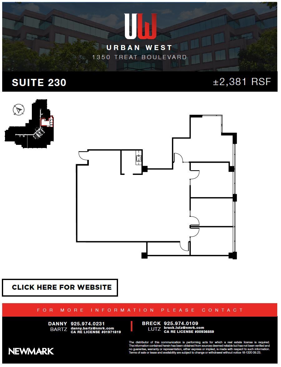 1350 Treat Blvd, Walnut Creek, CA for lease Floor Plan- Image 1 of 1