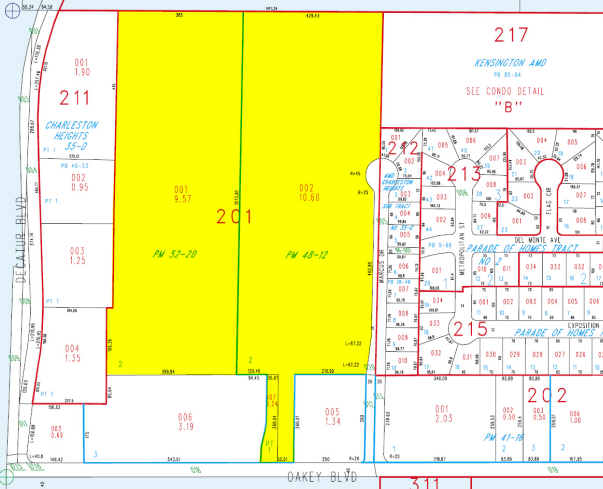 4650 W Oakey Blvd, Las Vegas, NV for sale Plat Map- Image 1 of 1