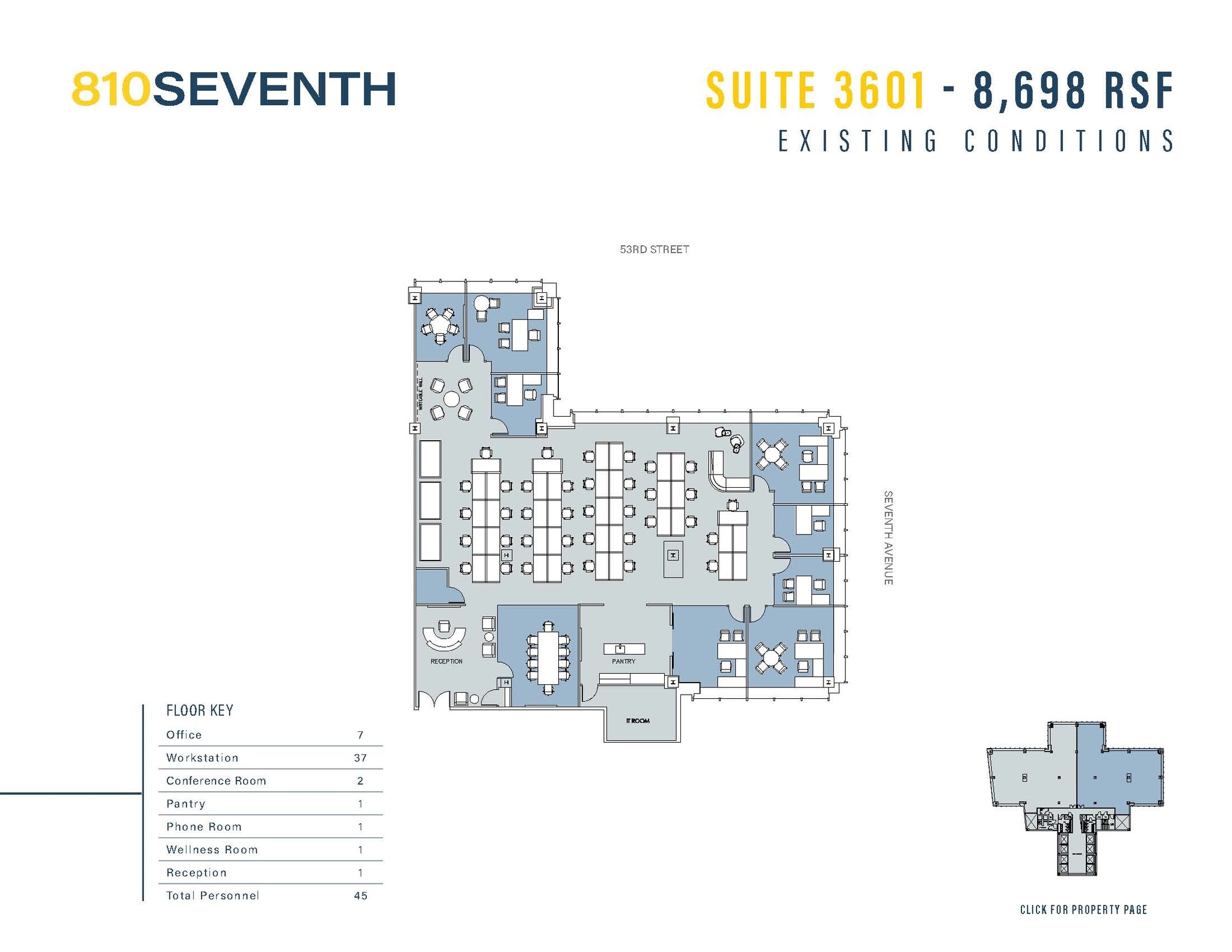 810 Seventh Ave, New York, NY for lease Floor Plan- Image 1 of 2