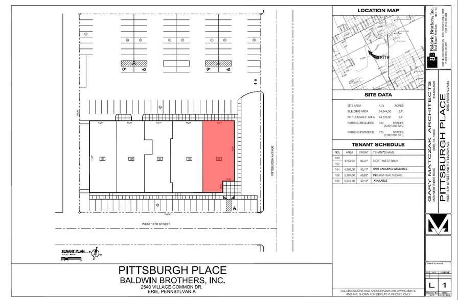 2202 W 15th St, Erie, PA for lease - Site Plan - Image 1 of 1