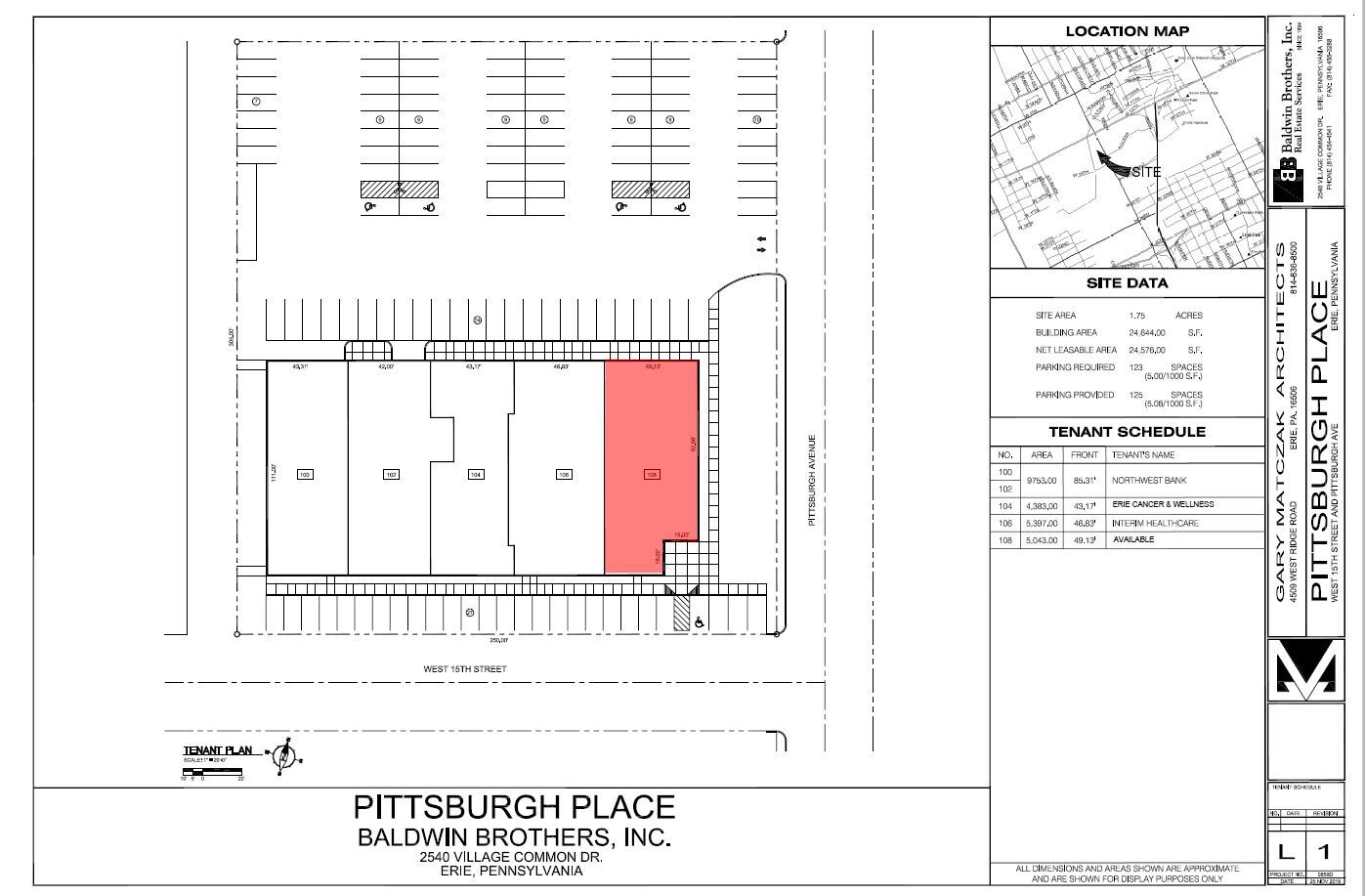 2202 W 15th St, Erie, PA for lease Site Plan- Image 1 of 2