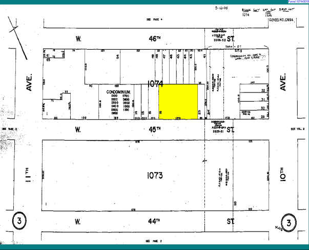 517-525 W 45th St, New York, NY for lease - Plat Map - Image 3 of 7