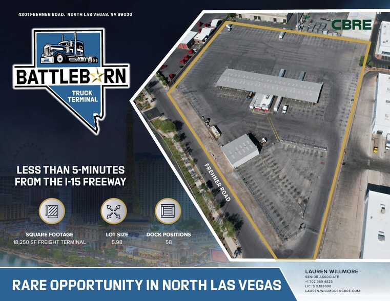 4201 Frehner Rd, North Las Vegas, NV for lease - Aerial - Image 1 of 13