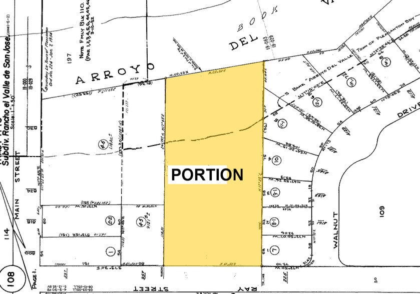 301-325 Ray St, Pleasanton, CA for sale - Plat Map - Image 2 of 6