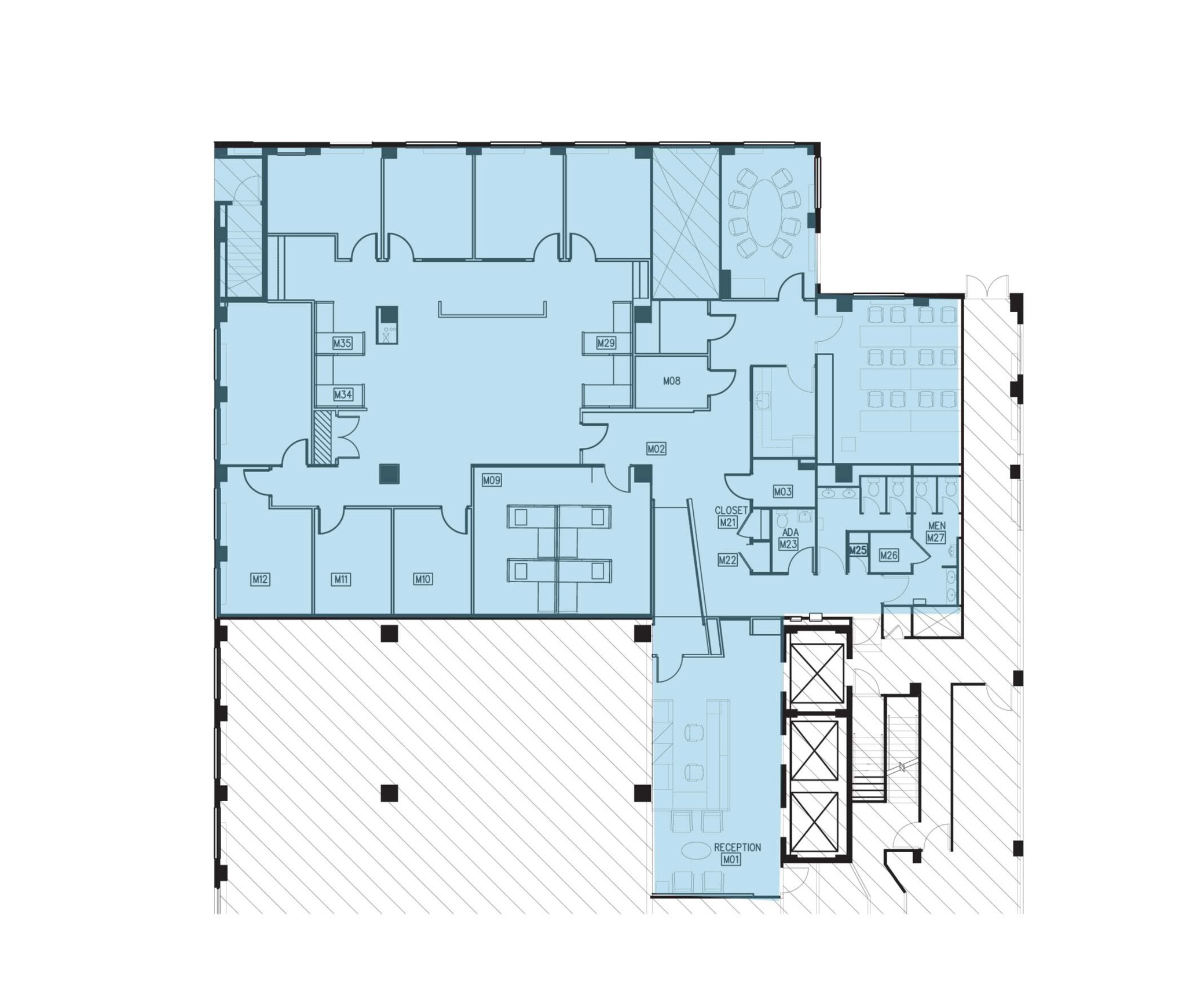 1750 K St NW, Washington, DC for lease Floor Plan- Image 1 of 1