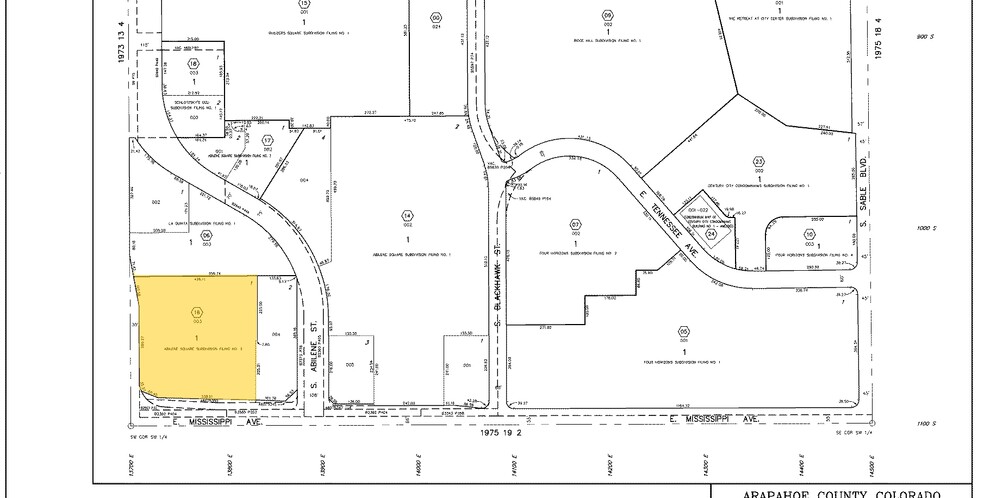 13801 E Mississippi Ave, Aurora, CO for sale - Plat Map - Image 3 of 8