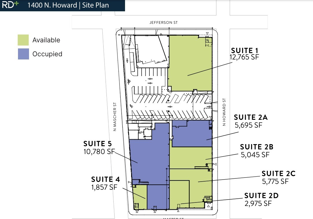 1400 N Howard St, Philadelphia, PA for lease Site Plan- Image 1 of 1