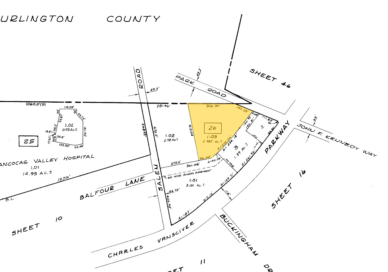 651 John F Kennedy Way, Willingboro, NJ for sale Plat Map- Image 1 of 1