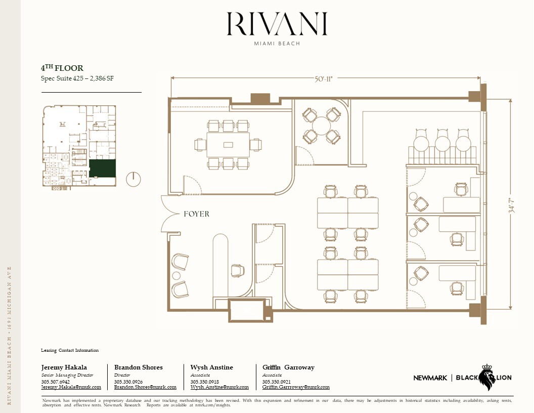 1691 Michigan Ave, Miami Beach, FL for lease Floor Plan- Image 1 of 1