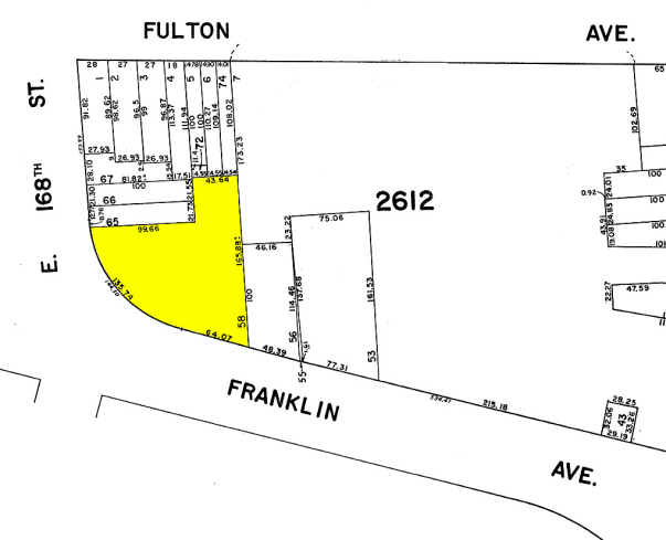 1229 Franklin Ave, Bronx, NY for lease - Plat Map - Image 3 of 3