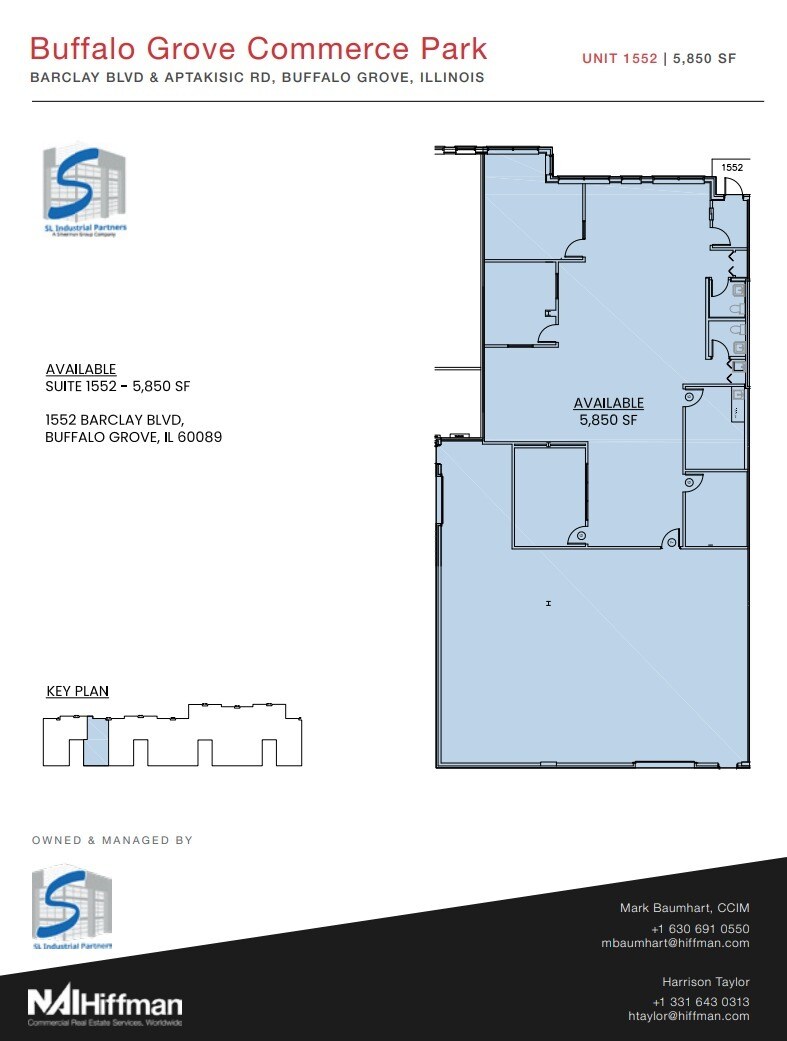 1530-1558 Barclay Blvd, Buffalo Grove, IL for lease Floor Plan- Image 1 of 1