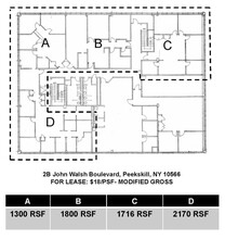 2 John Walsh Blvd, Peekskill, NY for lease Floor Plan- Image 1 of 1