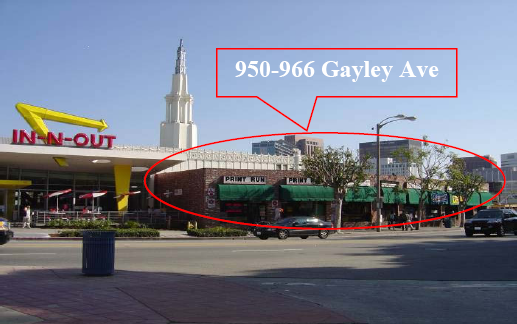 950-966 Gayley Ave, Los Angeles, CA for lease - Building Photo - Image 2 of 9