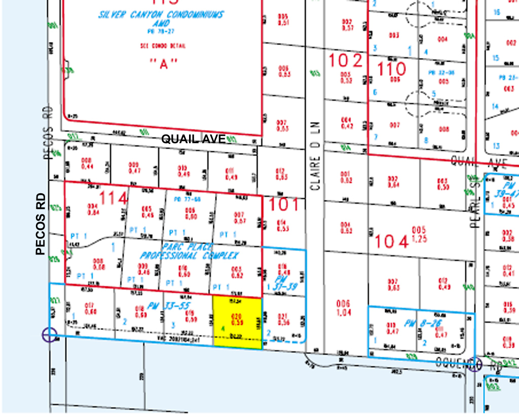 5854 S Pecos Rd, Las Vegas, NV for sale Plat Map- Image 1 of 1