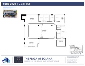 1301 Solana Blvd, Westlake, TX for lease Floor Plan- Image 2 of 2