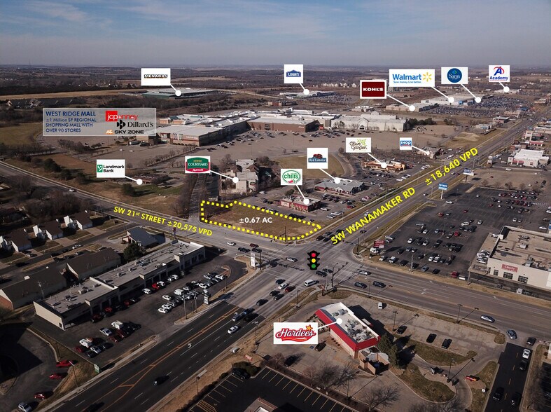 NW Corner Of SW Wanamaker & SW 21st St, Topeka, KS for sale - Building Photo - Image 1 of 1