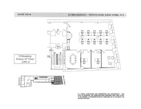 32 Broadway, New York, NY for lease Floor Plan- Image 1 of 1