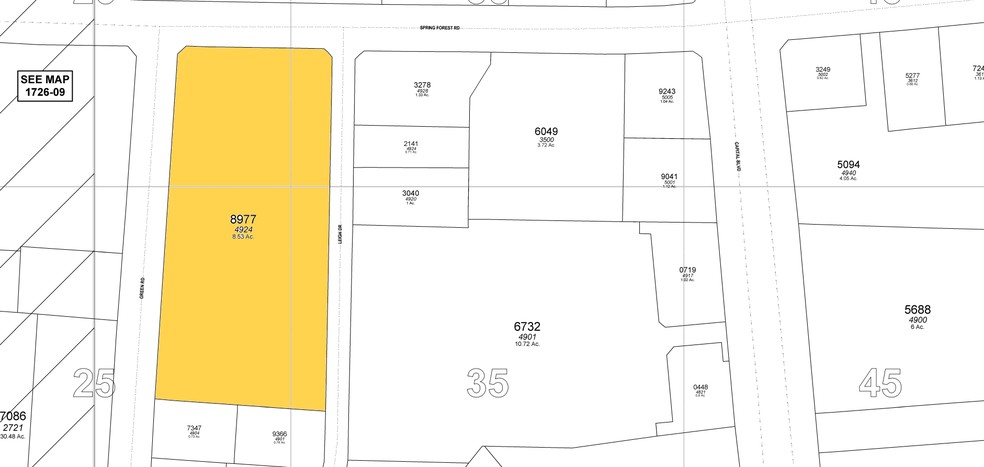 4912-4924 Green Rd, Raleigh, NC for lease - Plat Map - Image 2 of 2